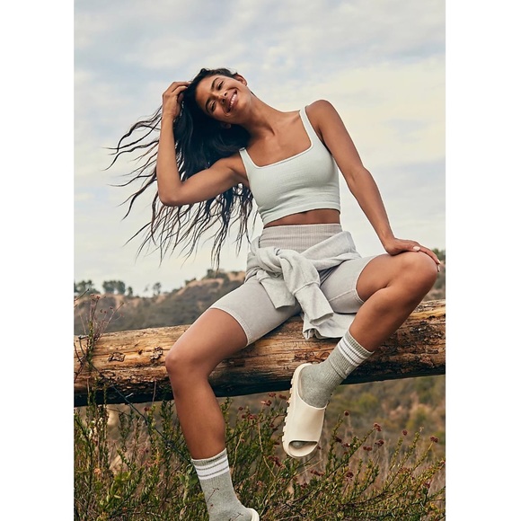 •SOLD• Free People Happiness Runs Square Neck Crop Top in Iced Mint Size XS/S - Picture 4 of 6